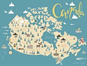 There are plenty of places around Canada to spend your honeymoon.  